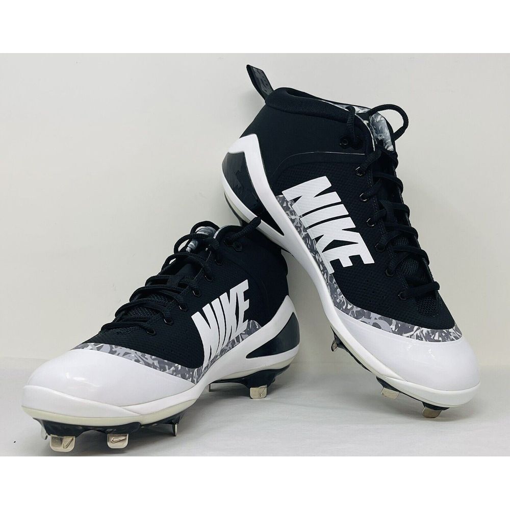 Men's Size 14 Nike Force Zoom Trout 4 Metal Baseball Cleats‎ Black 917837-001